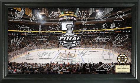Highland Mint Facsimile Autographs Of The 2011 Stanley Cup Champions