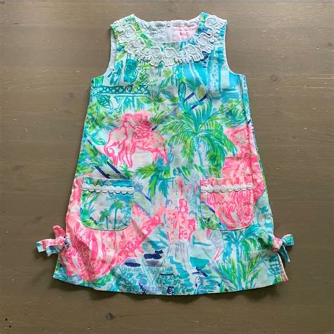 Lilly Pulitzer Girls Little Lilly Classic Shift Multi Bohemian Queen
