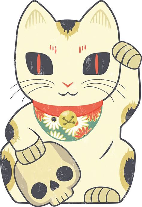 Unlucky Cat Sticker By Dokidokidemon Cats Cat Quilt Cat Stickers