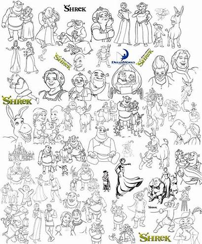 Coloring Collage Shrek Deviantart Drawing