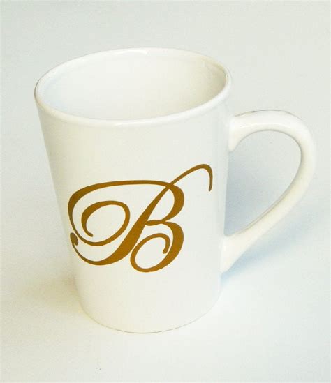 Initial Coffee Cup Monogram Coffee Cup Initial Coffee Mug Etsy