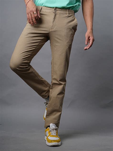 Light Brown Color Cotton Trouser As W And G