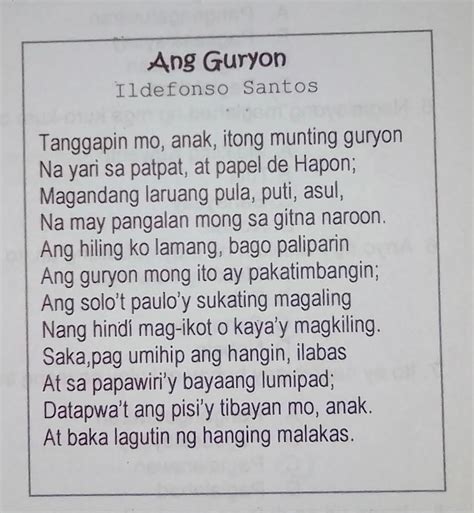 Mga Tula Halimbawa Ng Orihinal Na 2020 Pdf Vrogue