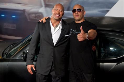 Dwayne Johnson Squashes Vin Diesel Beef Returns To Fast And Furious