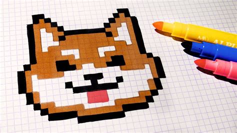 Pixel Art Tutorial Easy Cute Dog Pixel Art Step By Step For Beginners