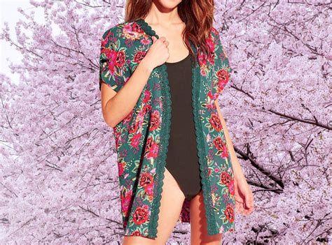Kimono Cover Ups For The Beach Or Pool E Online Womens Floral