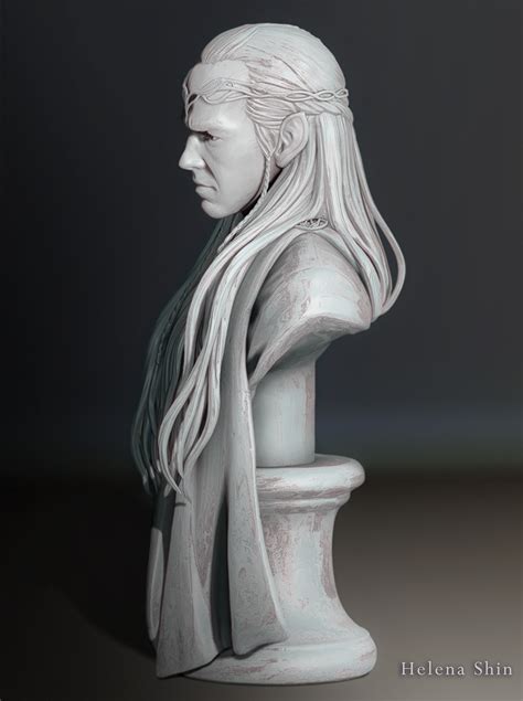 Bust Elrond Lord Of Rivendell Fanart Zbrushcentral