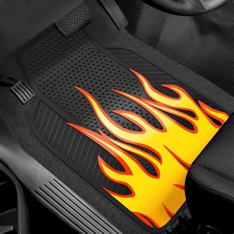 Plasticolor Floor Mats With Flame Design