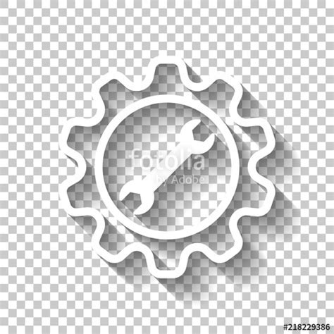 White Gear Icon At Collection Of White Gear Icon Free