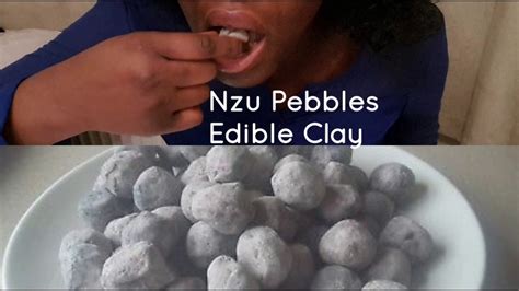 Asmr Crunchy Edible Clay Nzu Pebbles Clay Youtube