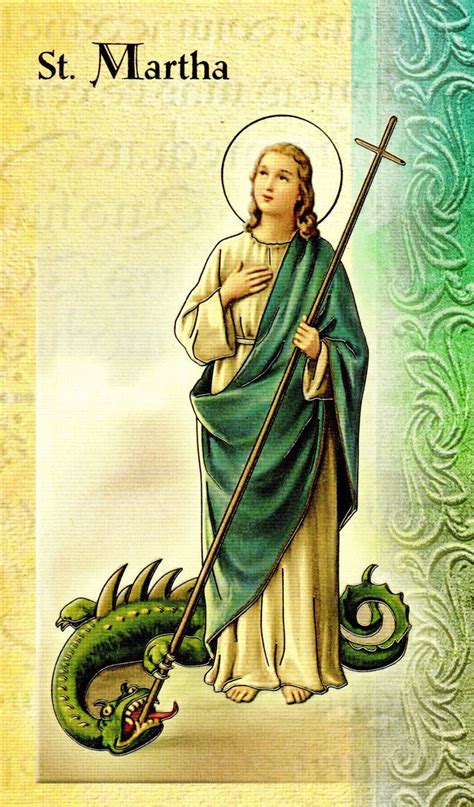 Prayer Card And Biography St Martha Cardinal Newman Faith Resources Inc