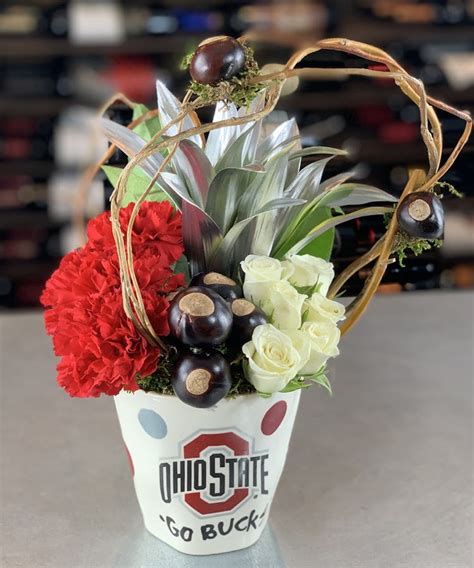 Ohio State Flowering Mug Of Flowers Columbus Ohio Griffins Floral Design