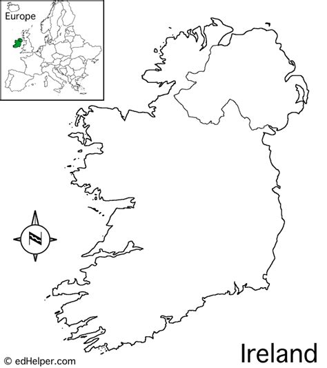Ireland Outline Map