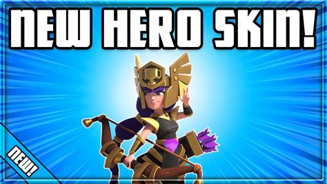New Hero Skin Champion Queen Clash Of Clans Youtube