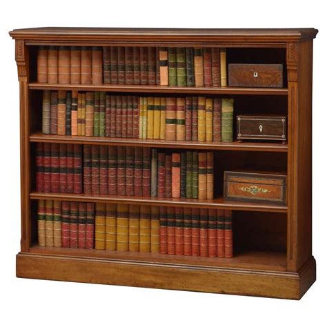 Victorian Mahogany Open Bookcase At 1stdibs