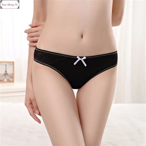 Free Shipping 5pcslot Womens Cotton Panties Sexy Ladies Thongs