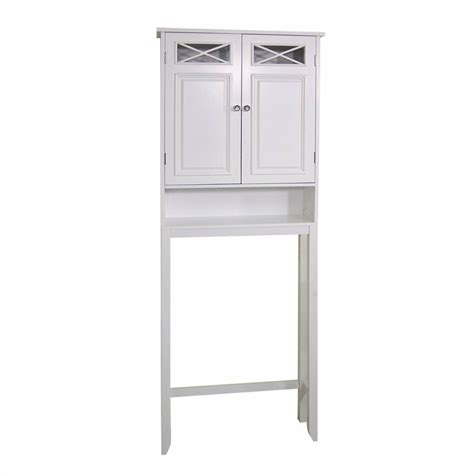 The traditional bathroom cabinet has a soft white finish that blends well with most decors and settings. Darby Home Co Coddington 25" x 68" Free Standing Over The ...