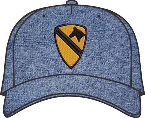 1st Cavalry Division Embroidered Hat Full Color Etsy