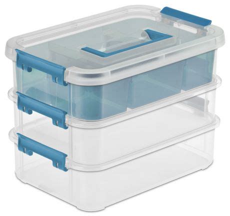 Check out our plastic tray box selection for the very best in unique or custom, handmade pieces from our shops. Sterilite Stack & Carry 3 Layer Clear Handle Box & Tray ...