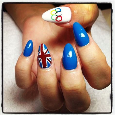 and london olympics she of course had it covered olympic nails nail art photos spirit nails