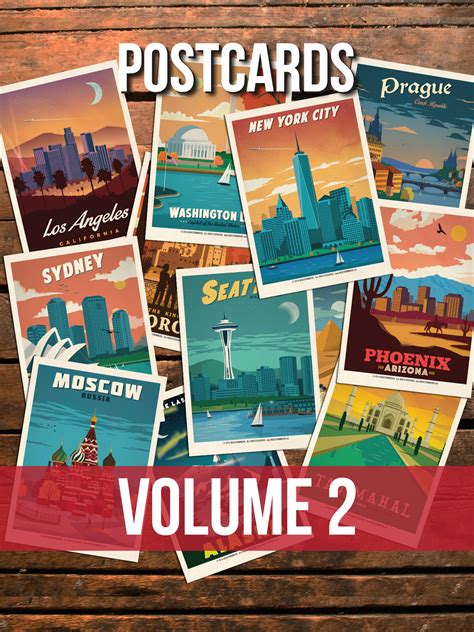 World Travel Series Postcard Set Vol 2 Ideastorm Media Store