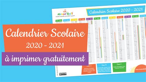 Imprimer Calendrier Vacances Scolaires 2021 Calendrier Lunaire