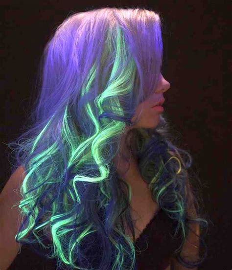 Hairstyles Trends Neon Hair Glow In The Dark Color De Cabello