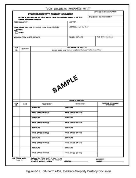 Da 4137 Form Fillable Printable Forms Free Online