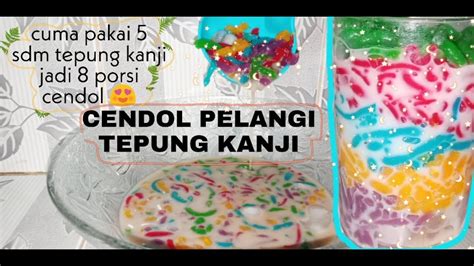 1 cawan tepung beras 1 sudu tepung jagung 3 cawan air pandan secubit garam 1 sudu kecil air kapur sedikit perwarna hijau. Cara Membuat Cendol Kanji : Cara Membuat Cendol Tepung ...