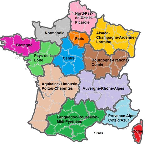 Carte De France Des Régions 2015 Altoservices