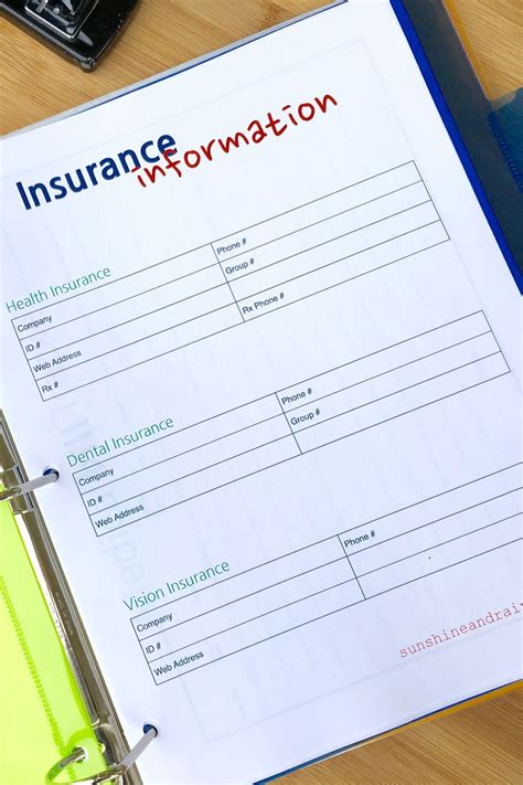 Title binders were designed for a special purpose and aren't available for all real estate transactions. Medical Binder Printables | Best health insurance, Health ...