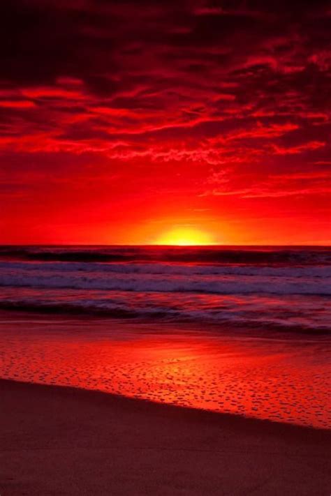 Vibrant Red Sunset Beautiful Sunset Amazing Sunsets Beautiful Sunrise