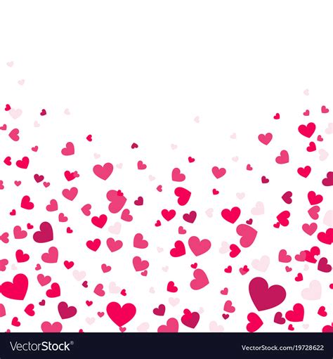 Colorful Background With Heart Confetti Royalty Free Vector