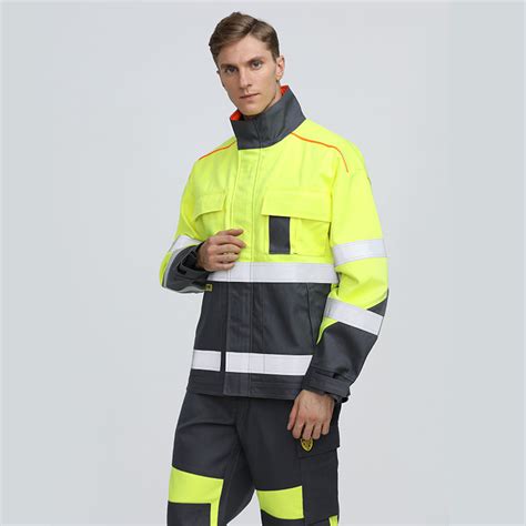 Customizable Long Sleeve Cotton Cn Protective Work Flame Resistant Suit