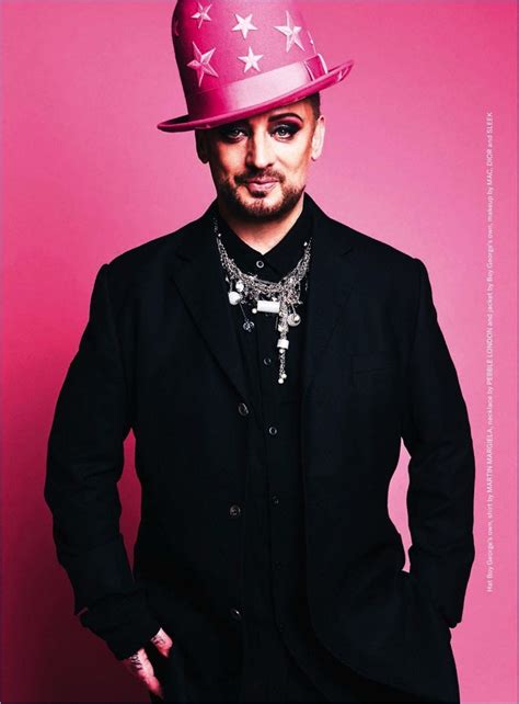 A boy called george , angela dust , george o'dowd , jesus loves you , rude george , the hand of jesus , the nelly terrorist , the real feminem. Boy George | Gay Times | 2017 | Cover | Photo Shoot