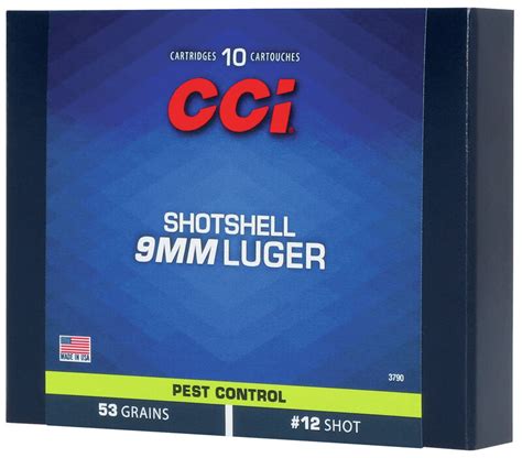 Cci Shotshell 12 9mm 53 Grain 10 Round Box Gun Gear