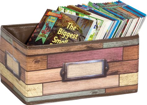 Reclaimed Wood Small Storage Bin - TCR20913 | Teacher Created Resources