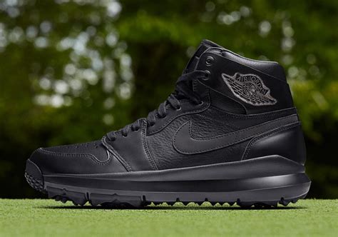 Jordan 1 Golf Shoe Black Leather Release Date