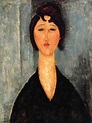 Portrait of a Young Woman 1918 1919 Painting | Amedeo Modigliani Oil ...