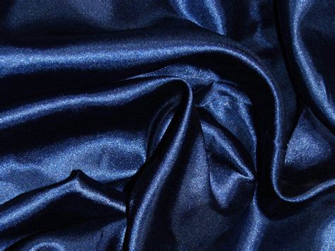 Silk Feel Polyester Satin Navy Blue