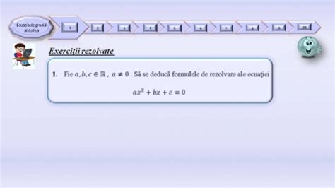 TELEȘCOALA Matematică a VIII a Ecuația de gradul al doilea VIDEO