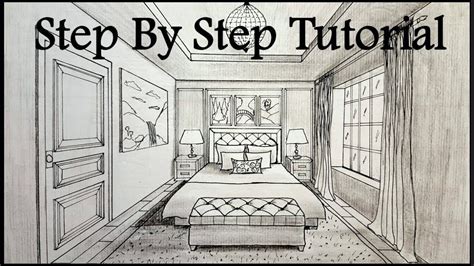 How To Draw A 3d Bed Step By Step At Drawing Tutorials