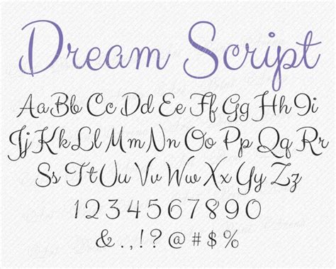 Fonts Dreams Font Otf Font Svg Wedding Font Svg Cutfile Calligraphy Images