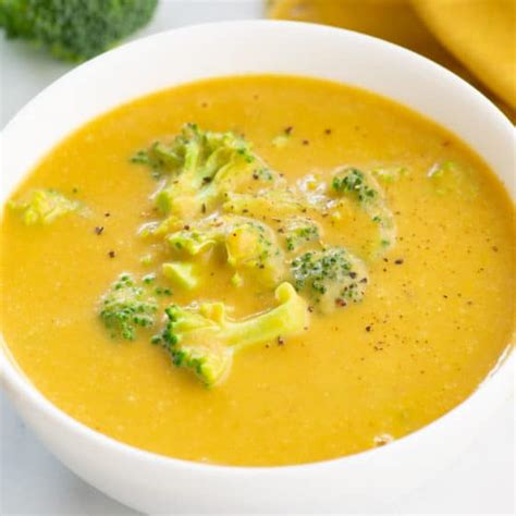 Vegan Broccoli Cheddar Soup Video Recipe Mindful Avocado