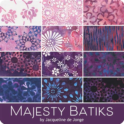 Majesty Batiks Fat Quarter Bundle Jacqueline De Jonge For Anthology Fabrics Fat Quarter Shop