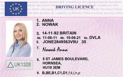 New Uk Driving Licence Card Fake Id World