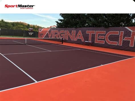 Virginia Tech Tennis Court Surfaces Sportmaster Indoor Tennis