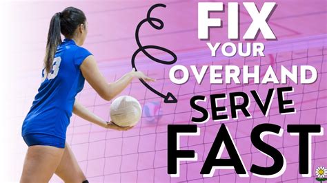 Overhand Serve A Volleyball Over The Net ⎮volleyball Drills Win Big