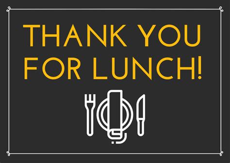 How To Say Thank You For Lunch Invitation