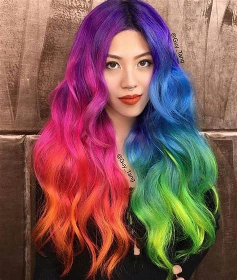 Pin By Danielle C On Galaxy Trend Rainbow Hair Color Rainbow Hair